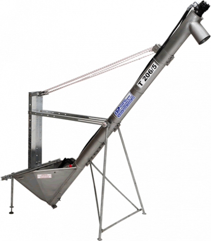 Snec de cereale elicoidal IMUM BY POM, model T206/5, inox, cu vana cu 3 cai, ON-OFF, 4 metri