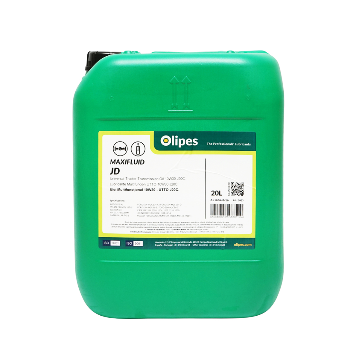 1 (3) Ulei transmisie hidraulic UTTO Olipes MAXIFLUID JD 10W30 20L