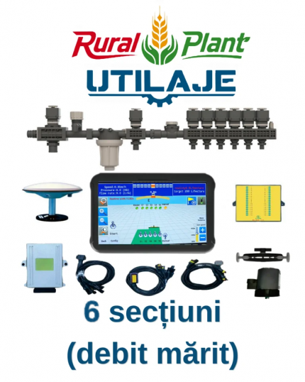 Control secțiuni GPS – 6 secții – debit mărit