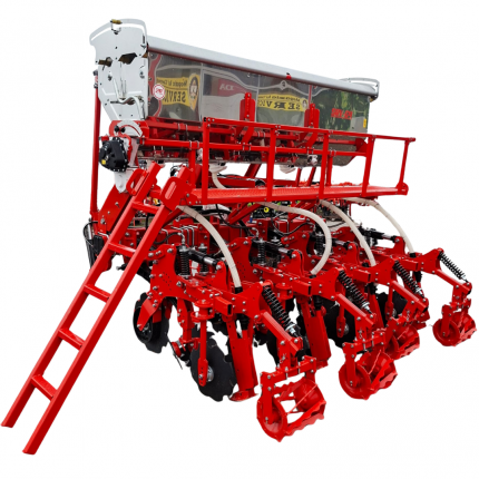 Cultivator cu fertilizare STRIP TILL, Bufer,  4 randuri, buncar de  fertilizare jumbo inox, 130 CP